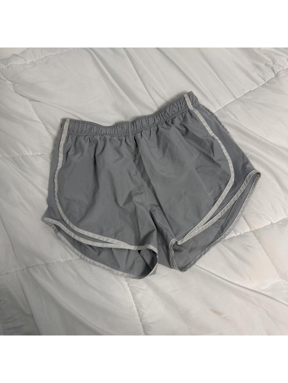 nike gray grey track shorts medium